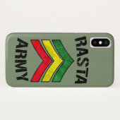 Rasta-leger Case-Mate iPhone Case (Achterkant (horizontaal))
