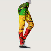 Rasta Leggings Lion de Juda Design (Droite)