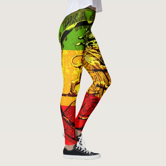 Rasta Leggings Lion de Juda Design (Droite)
