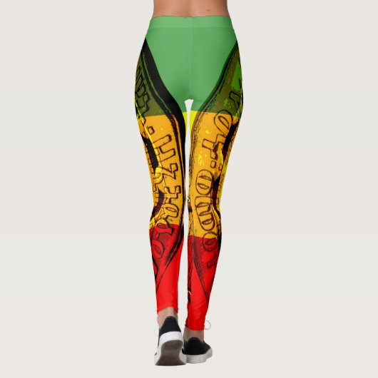 Rasta Leggings Lion de Juda Design (Dos)