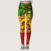 Rasta Leggings Lion de Juda Design (Devant)