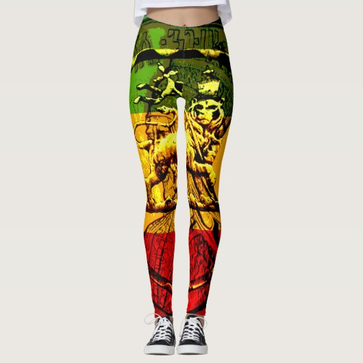 Rasta Leggings Lion de Juda Design (Devant)