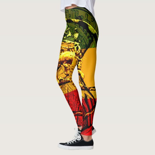 Rasta Leggings Lion de Juda Design (Gauche)