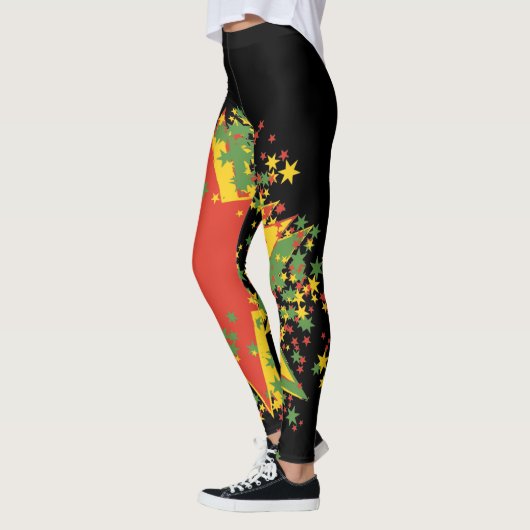 Rasta Leggings Star Explosion (Gauche)