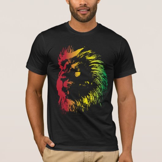 Rasta Lion 2 T-shirt (Voorkant)