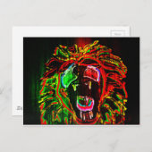 Rasta Lion Briefkaart (Voorkant / Achterkant)