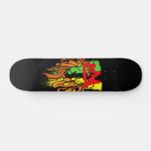 Rasta Lion Crown  Skateboard (Horizontaal)