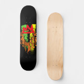 Rasta Lion Crown  Skateboard (Voorkant)