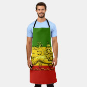 Rasta Lion Judah Apron Schort (Gedragen)