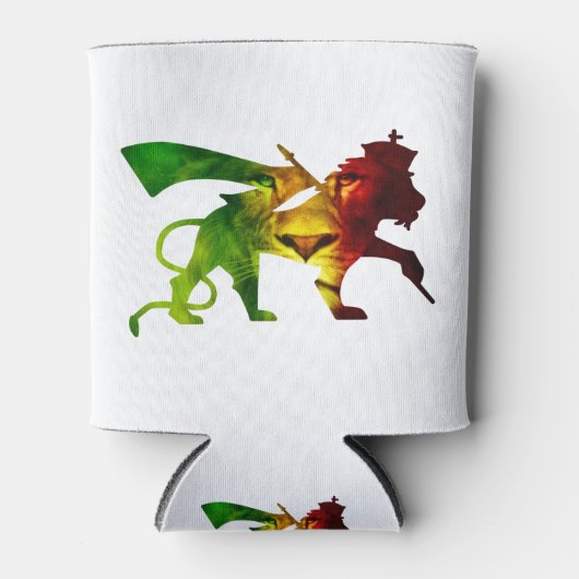 Rasta Lion Judah Blikjeskoeler (Voorkant)