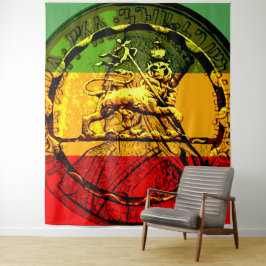 Rasta Lion Judah Red Green Wandkleed