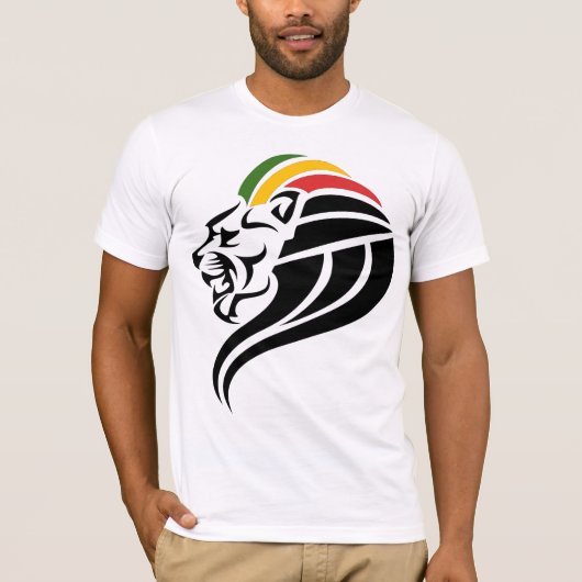 Rasta Lion Judah T-Shirt (Voorkant)
