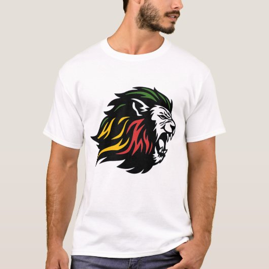 Rasta Lion Judah T-shirt (Voorkant)