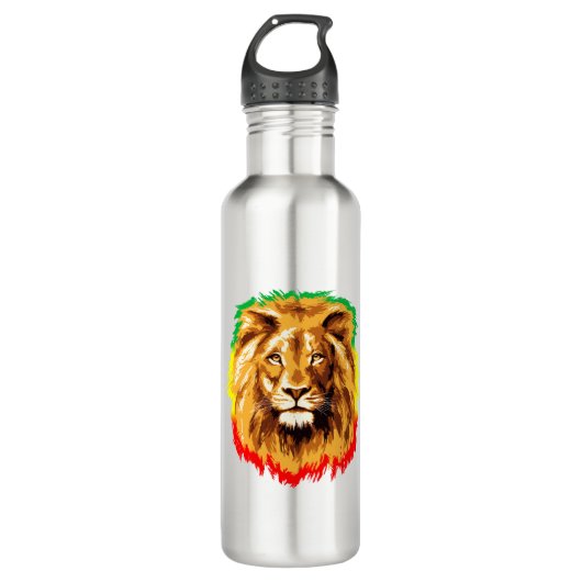 Rasta Lion Judah Waterfles (Voorkant)