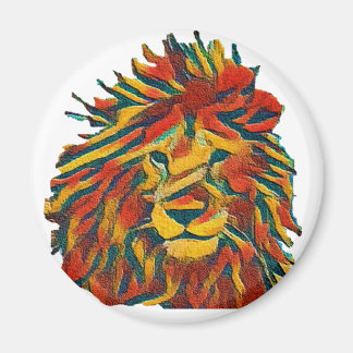 Rasta lion magneet