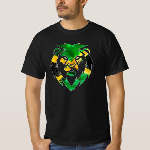 Rasta Lion, Rastafarian, Jamaicaanse vlag, Jamaica T-shirt