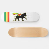 Rasta Lion, rood, goud en groen Skateboard (Horizontaal)