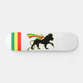 Rasta Lion, rood, goud en groen Skateboard (Horizontaal)
