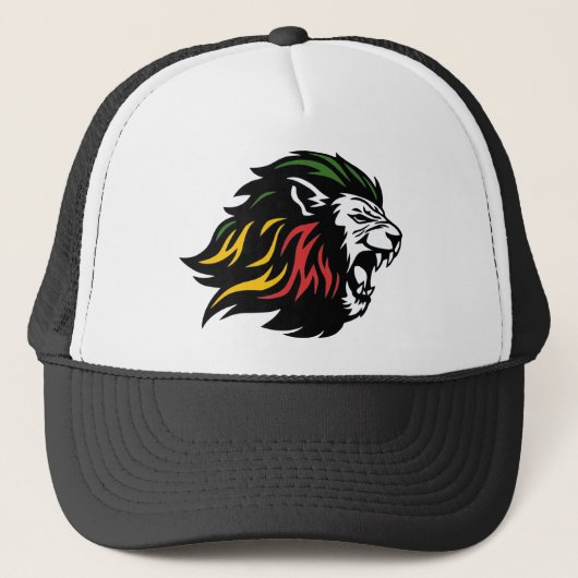 Rasta Lion Trucker Pet (Voorkant)