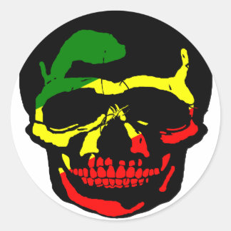 RASTA LOOCKY RONDE STICKER