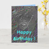 - Rasta Man - Joyeux anniversaire ! Carte (Fleur jaune)