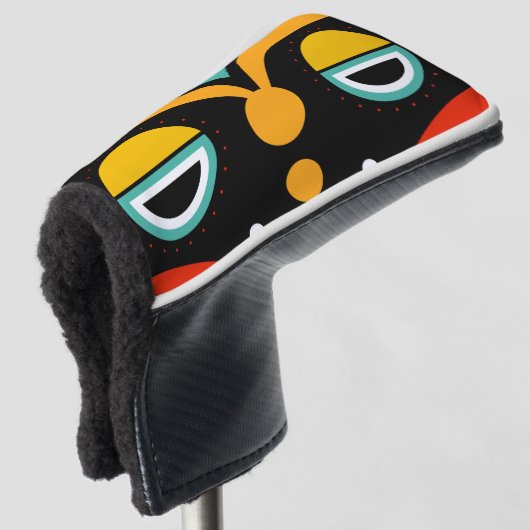 Rasta Mask Golfheadcover (3/4 voorkant)