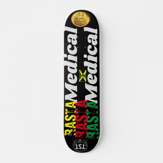 RASTA MEDICAL JMT 7 3/4" Skateboard Deck (Voorkant)