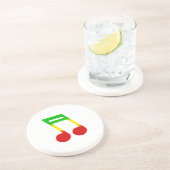 Rasta Music Note Zandsteen Onderzetter (Zijkant)
