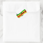 Rasta Music Personeel Ronde Sticker (Tas)