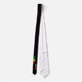 Rasta Note en Treble Clef Black Stropdas (Achterkant)