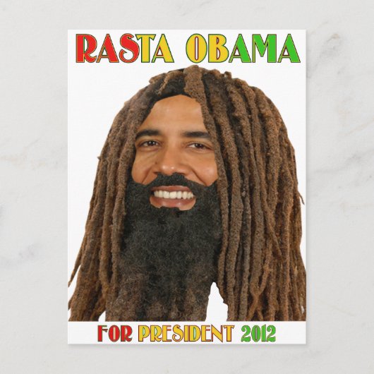 Rasta Obama voor President 2012 Briefkaart (Voorkant)