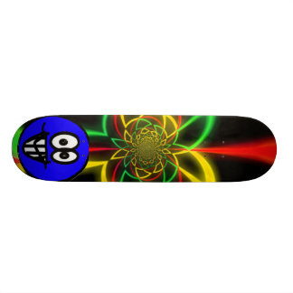 Rasta Oddball-kleuren Skateboard