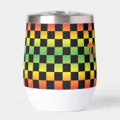 Rasta Ombre rouge jaune vert À damiers Monogramme (Avant)