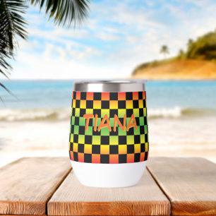Rasta Ombre rouge jaune vert À damiers Monogramme