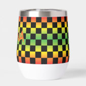 Rasta Ombre rouge jaune vert À damiers Monogramme (Arrière)