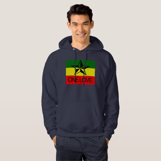 Rasta One Love Sweatshirt Hoodie (Voorkant volledig)