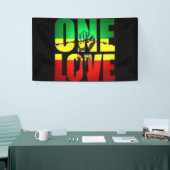 Rasta One Love T-Shirt Briefkaart Koffie Mok Serve Spandoek (Beurs)