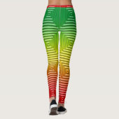 Rasta-patroon Leggings (Achterkant)