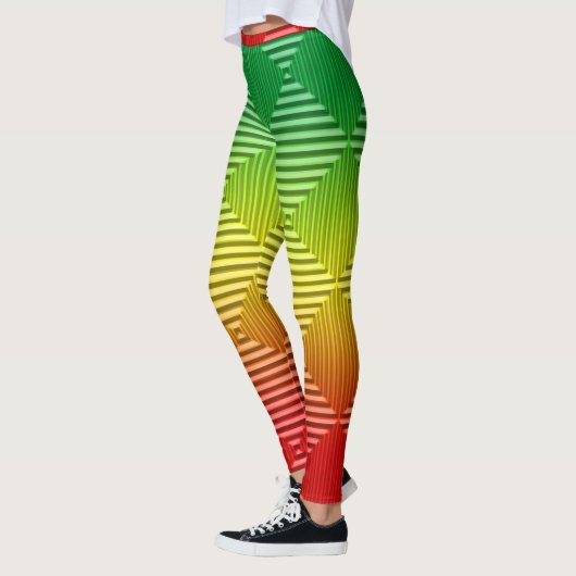 Rasta-patroon Leggings (Links)