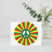 Rasta Peace Briefkaart (Staand voorkant)