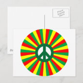Rasta Peace Briefkaart (Voorkant / Achterkant)