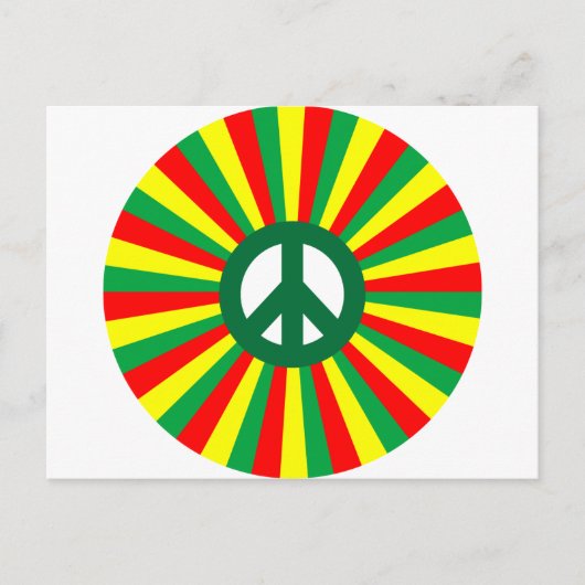Rasta Peace Briefkaart (Voorkant)