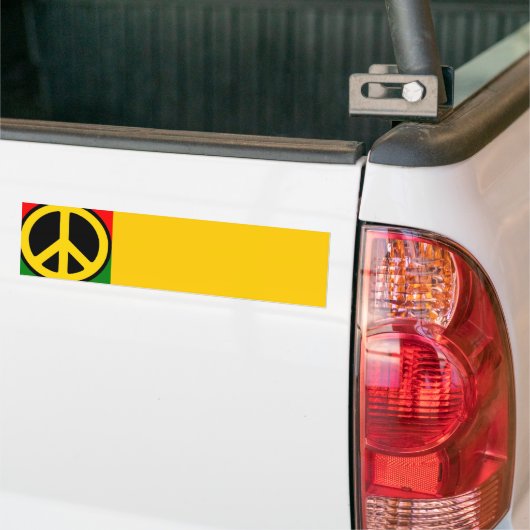 Rasta Peace Bumpersticker (Op Truck)