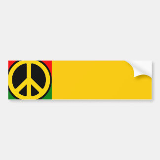 Rasta Peace Bumpersticker
