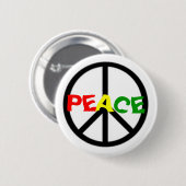 Rasta Peace Button (Voorkant /achterkant)