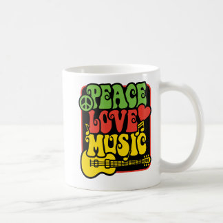 Rasta Peace-Love-Music Koffiemok