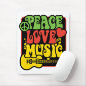 Rasta Peace-Love-Music Muismat (Met muis)
