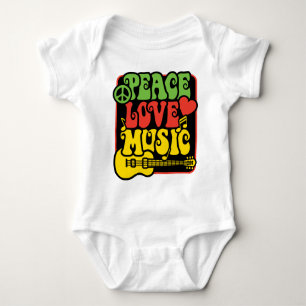 Rasta Peace Love Music Romper