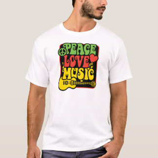 Rasta PEACE-LOVE-MUSIC T-shirt