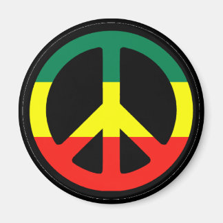 Rasta Peace Symbol Magneet